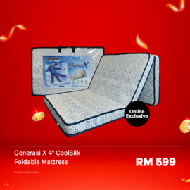 Generasi X CoolSilk 2.0 4" Foldable Mattress